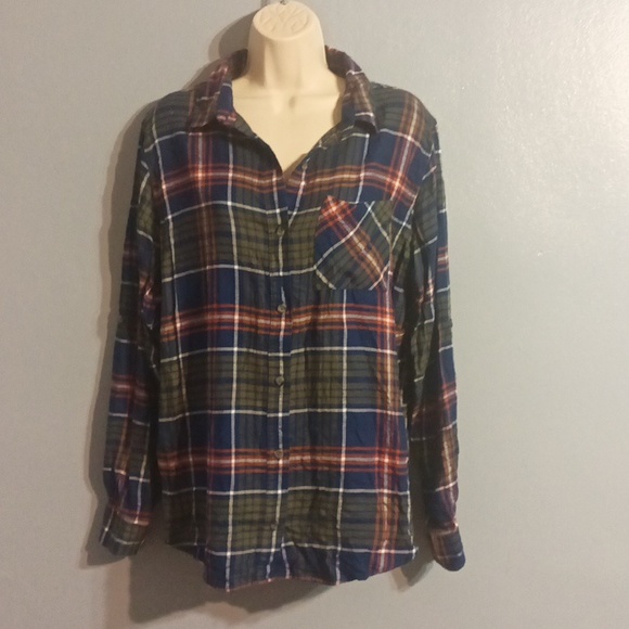 Magellan outdoors women's plaid flannel shirt size large - Picture 1 of 17